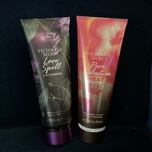 Victoria’s Secret Pure Seduction Heat and Love Spell Untamed fragrance lotion
